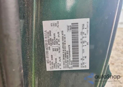 1999 Ford F150 from USA, damaged, VIN 1FTZX1723XNB44378